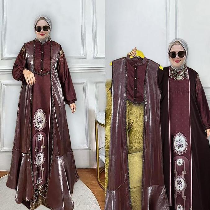 DS275 - Gamis Jumbo Inner Outer Terpisah Size L XL XXL XXXL 4L