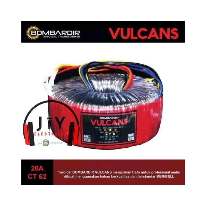 BEBAS ONGKIR - Travo Trafo Toroid Donat Vulcans Bombardir 20A 62v 20 Ampere BGR