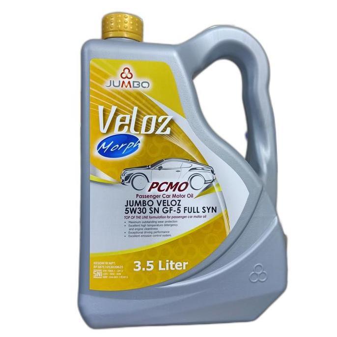 Oli Mesin Jumbo VELOZ 5W30/5W-30 Api SN GF-5 Full SYN (3.5 Liter)
