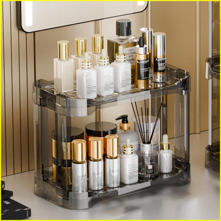 Discount Rak Acrylic Kosmetik Rak Makeup Rak Organizer Kosmetik / Rak Kosmetik Acrylic 3 Tingkat Ser