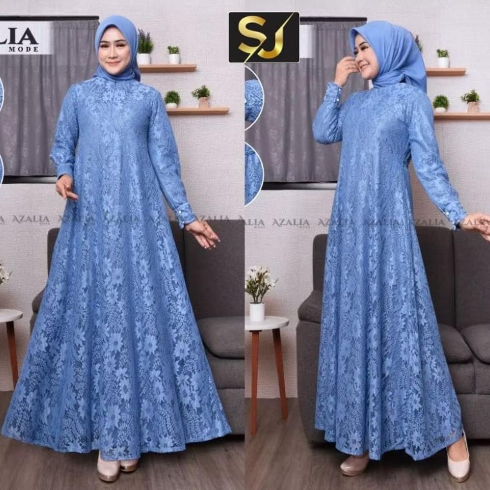 FREE ONGKIR GAMIS WANITA BROKAT SERAGAMAN MODEL TERBARU SUPER MEWAH/GAMIS WANITA IMPORT PREMIUM VIRA