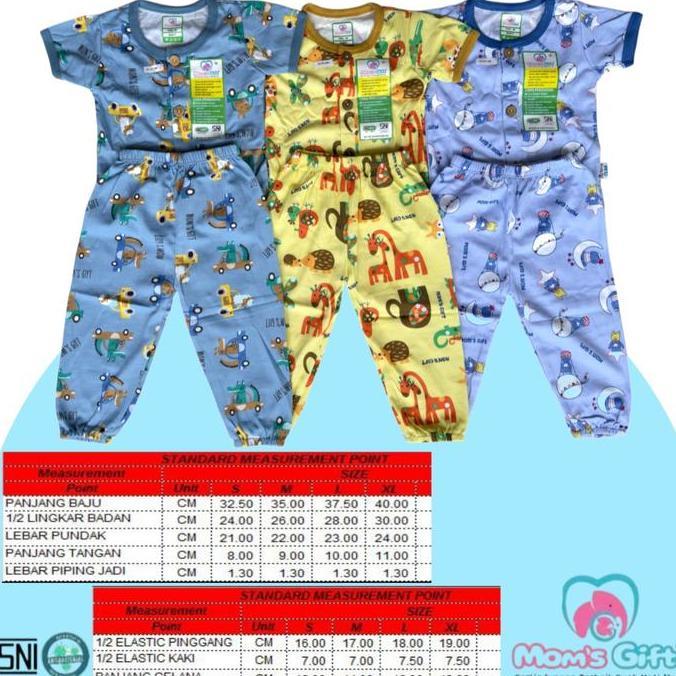 Instancodbisa- Setelan Baju Bayi Moms Gift Pendek Celana Panjang Size M L Xl / Piyama Baju Tidur Ana