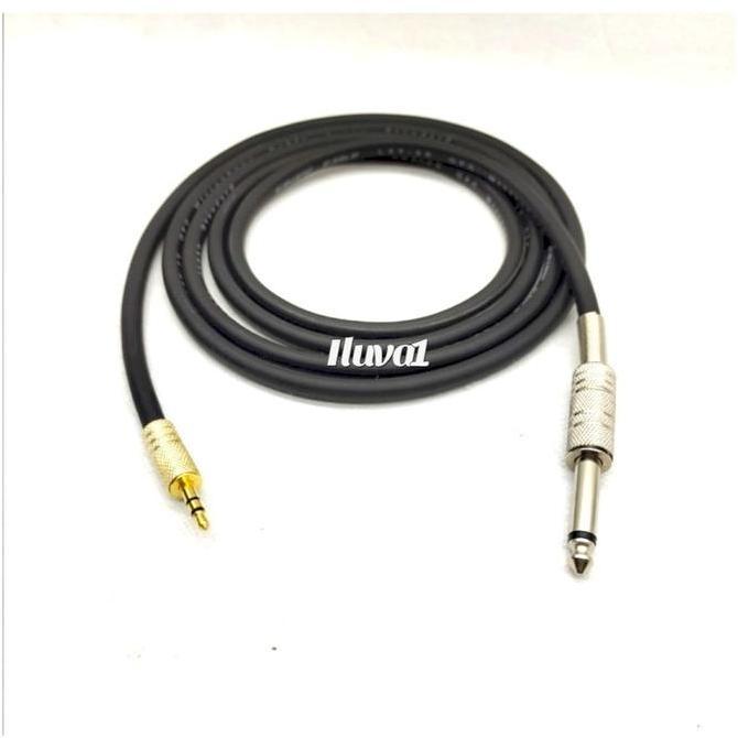 promo Kabel jack mini stereo 3,5 to TS 6,5 akai male 10 meter