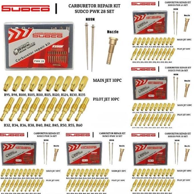 FORMEXINO KEIHIN SUDCO Pilotjet Mainjet PJ MJ Pilot jet Main jet Carburetor Carburator Karbulator Ka