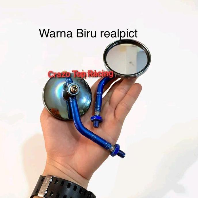 DV105 - Spion bulat mini SUZUKI Drat 12 /Shogun/Smash/Satria fu/PNP Sepeda Listrik & Motor