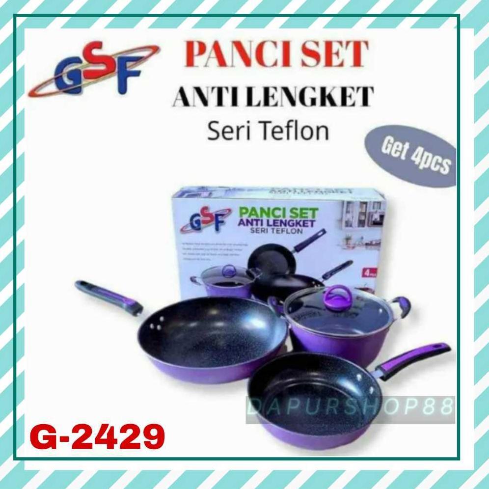 PANCI SET GSF G-2429 / PANCI SET ANTI LENGKET GSF 2429 / PANCI SET TEFLON GSF 2429 / PANCI SET SERI 