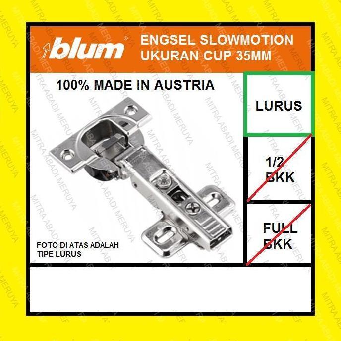Homemid- Engsel Blum Engsel Sendok Blum Slowmotion Lurus