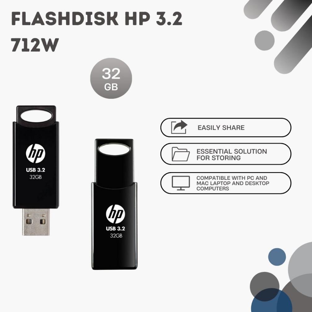 Flashdisk HP 32GB 3.2 712B Penyimpanan HP 32GB Flashdisk 32GB HP 3.2 712B