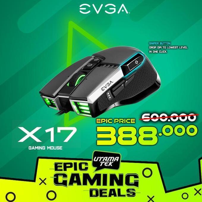 EVGA Gaming Mouse EVGA X17 Gaming Mouse 16000 DPI