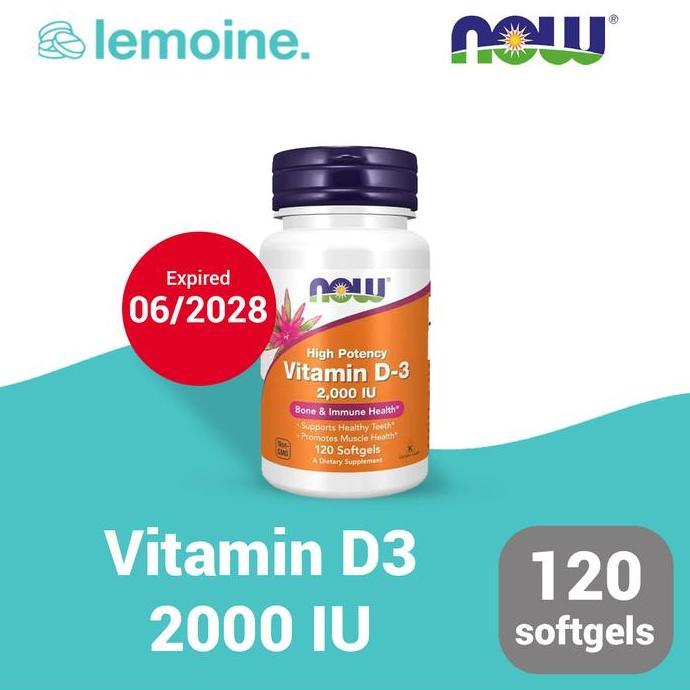 Fit- Now Vitamin D3 2000 120 Softgels Vitamin  D3 Iu
