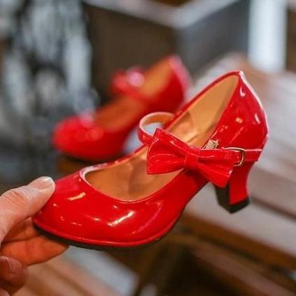 Heels Premium Hak Kecil Pita Cantik Mewah Cocok untuk Pesta / Sepatu Anak Cewek Cantik Model Heels P