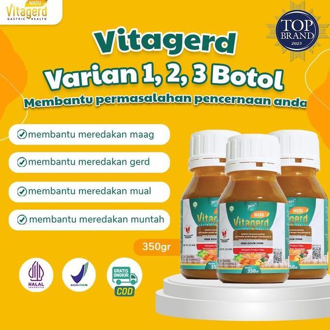Fit- Varian Vitagerd - Madu Lambung Membantu Mengatasi Asam Lambung, Gerd Dan Masalah Pencernaan - B