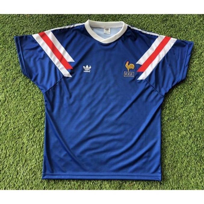 Jersey Sepak bola France 89/89 Retro jersey / Retro Jersey France 1989