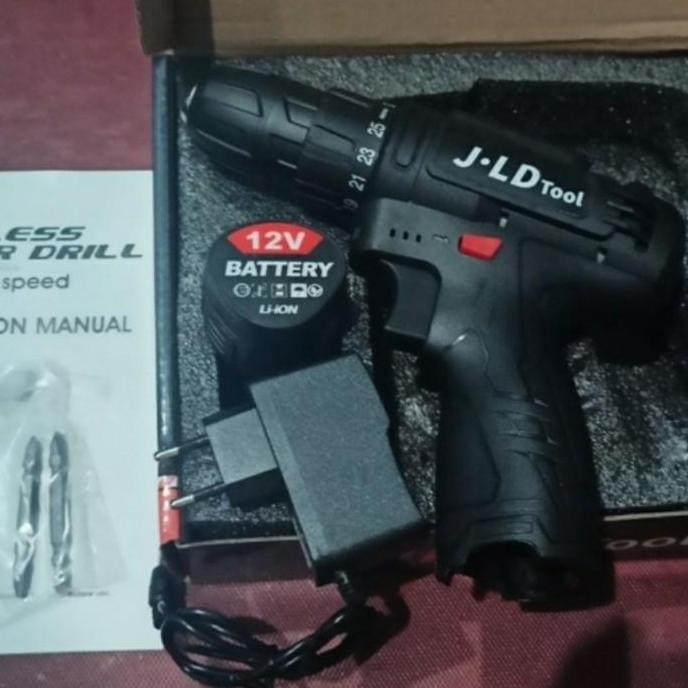 Bor obeng Bor cordless JLD 12V Bor batrei