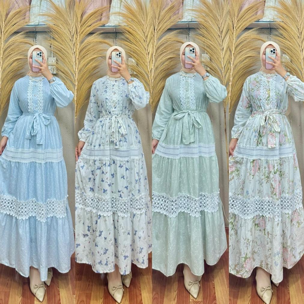 Cuci Gudang  Gamis Terbaru Bahan Katun Jepang Terbaru Gamis Terbaru Bahan Katun Jepang Premium