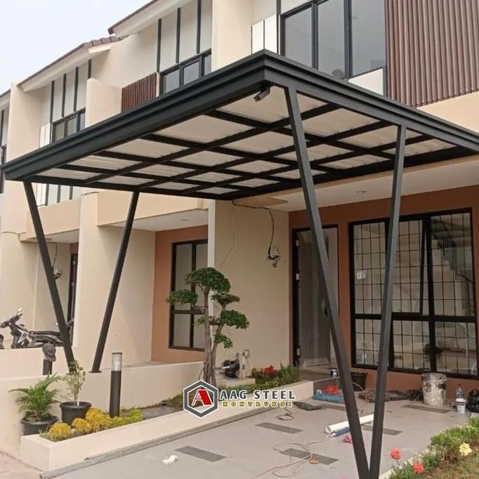 Homemid- Aagsteel Kanopi Alderon Rs Rangka Holow 4X8 4X6 Besi Baja 1.2Mm Anti Korosi Tahan Kimia Min