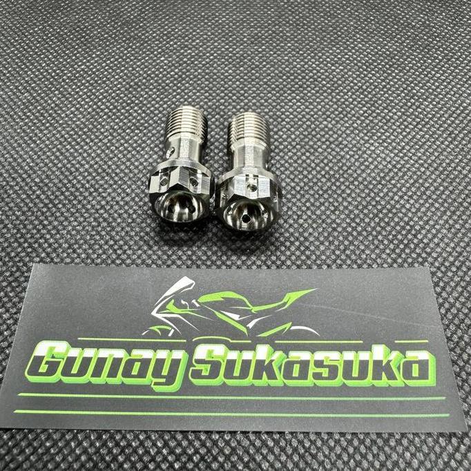 Baut Titanium Banjo Kaliper Brembo Ninja R SS RR OLD New RR Original Terlaris