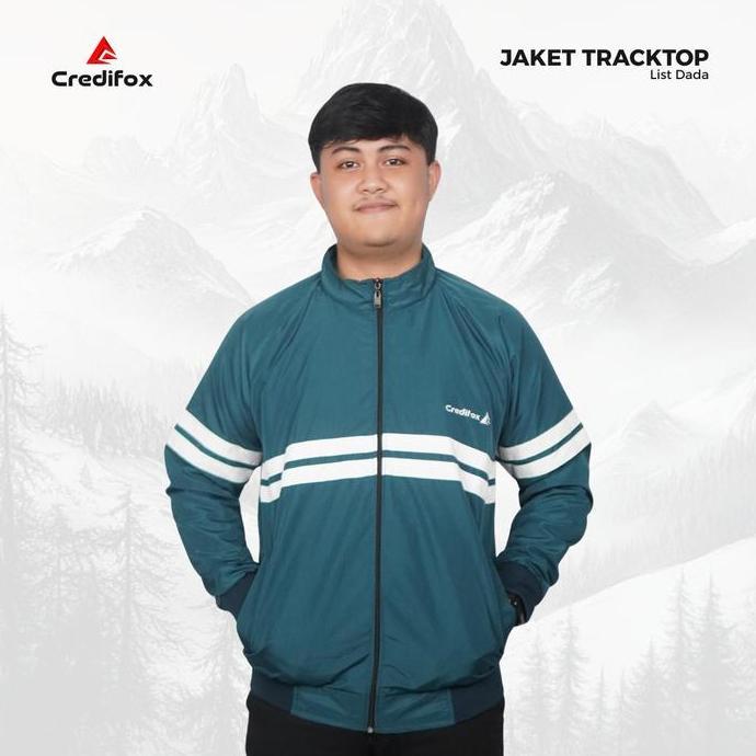 Wkxw- Credifox Jaket Tracktop Pria / Jaket Casual Pria / Jaket Tracktop Casual / Credifox Strip Whit