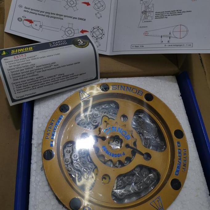 gear set sinnob megapro gold