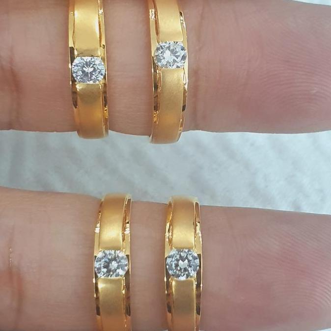 cincin kawin tunangan couple emas 70% 700 70 % variasi 11
