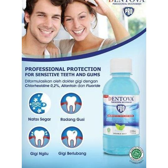 Lansungkirim- Obat Kumur / Mouthwash Dentova Pro 220 Ml