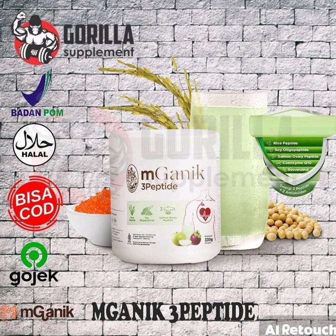 Fit- Mganik 3Peptide 330 Gram Peptide Suplemen Kesehatan 3 Peptide