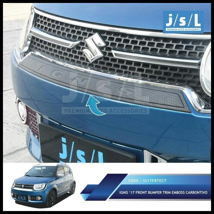 TERBARU FRONT BUMPER TRIM EMBOSS - LIST BUMPER DEPAN IGNIS CHROME 
