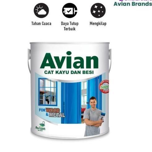 CAT KAYU BESI AVIAN 1/2KG ANTI KARAT RAYAP PINTU JENDELA KUSEN BESI GALVANIS ALUMINIUM ALUMUNIUM