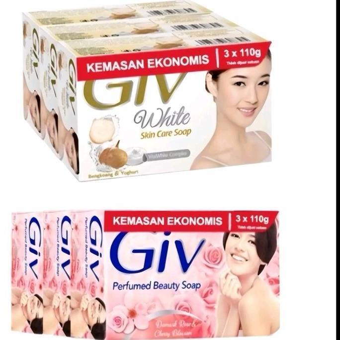 Bersih- (Isi 6Pcs) Sabun Giv Jumbo Soap Giv Besar Sabun Batang 110Gram Random