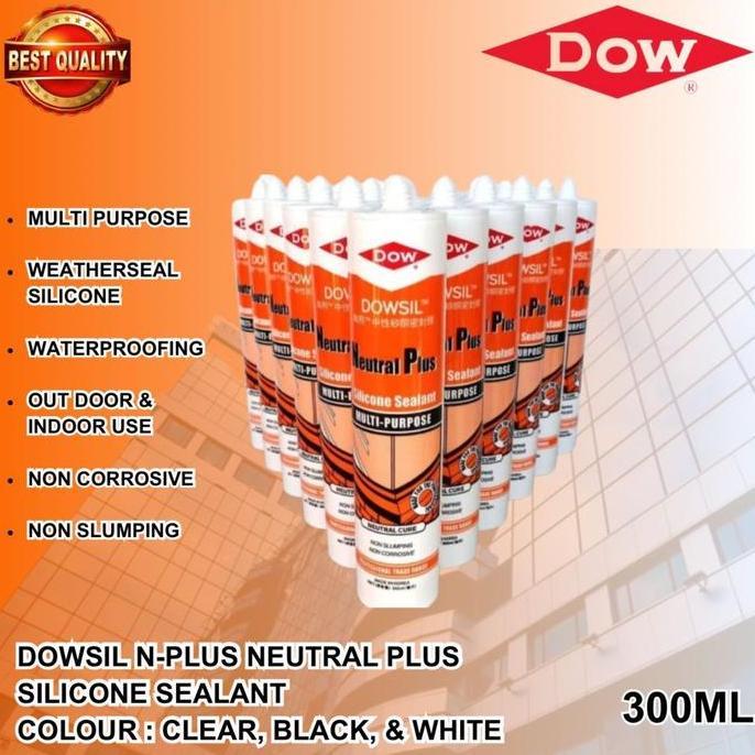 Promo Lem Kaca / Lem Silicone Sealant DOWSIL NEUTRAL PLUS 300ml Diskon