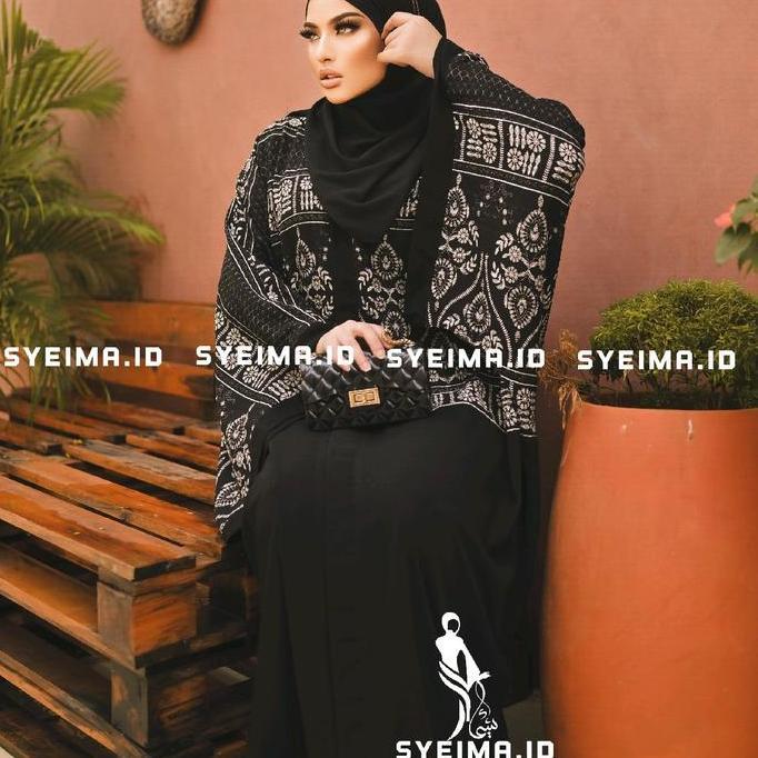 Hokywoi- Antalya Abaya Exclusive Abaya Premium Abaya Hitam Motif Abaya Exclsive Abaya Saudi Gamis Sa