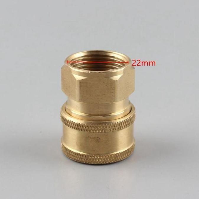 Gardendrm- Sepasang Konektor Pencuci Bertekanan M22 Male & M22 Female