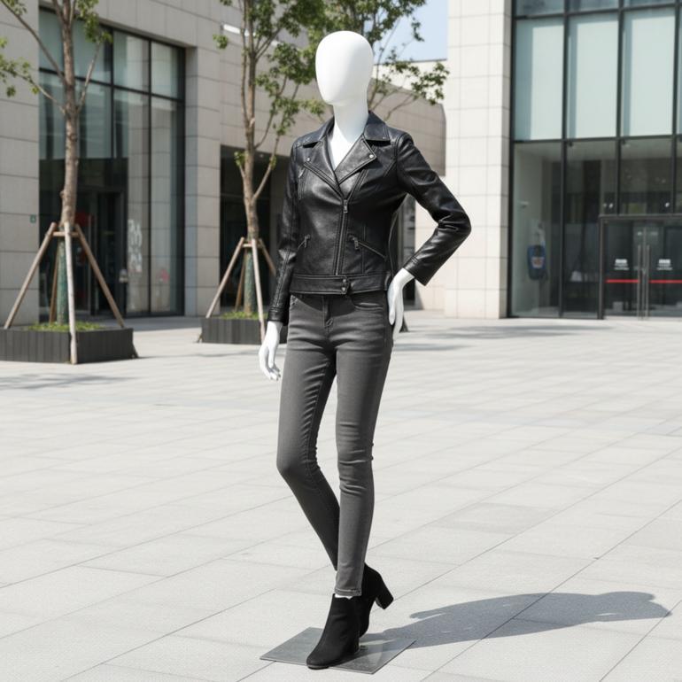 hot jaket semi kulit wanita cewe untuk motor model korea seksi murah