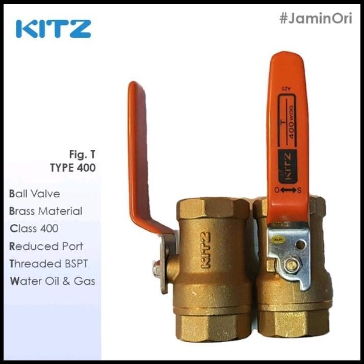 DISKON BALL VALVE KITZ 1" INCH KUNINGAN / BRASS VALVE KITZ KUNINGAN 