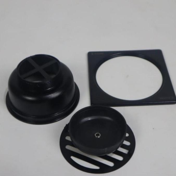 Floor Drain Hitam Black Stainless Saringan Pembangunan Air Kamar Mandi