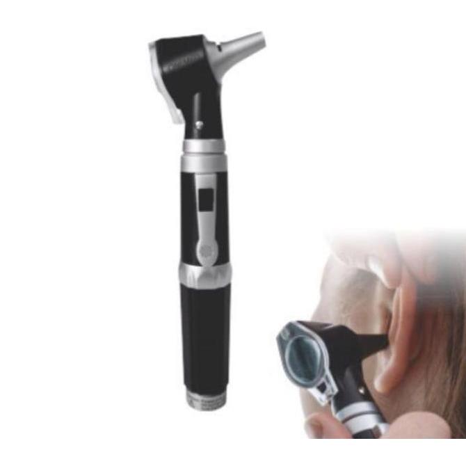 OTOSCOPE OTOSKOP ONEMED HITAM DAN PINK / ALAT PEMERIKSAAN TELINGA