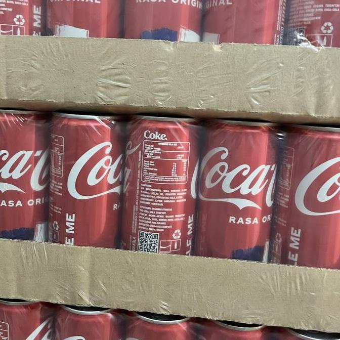 Coca Cola Kaleng 250ml 1 Karton / Dus 24 Kaleng 330Ml