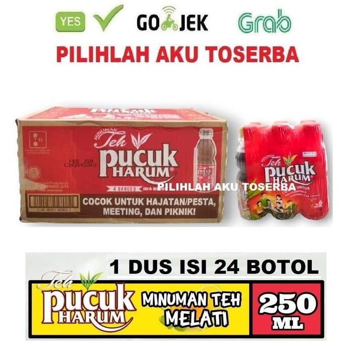 Teh PUCUK Harum Original 250 ml - ( HARGA 1 DUS ISI 24 botol )