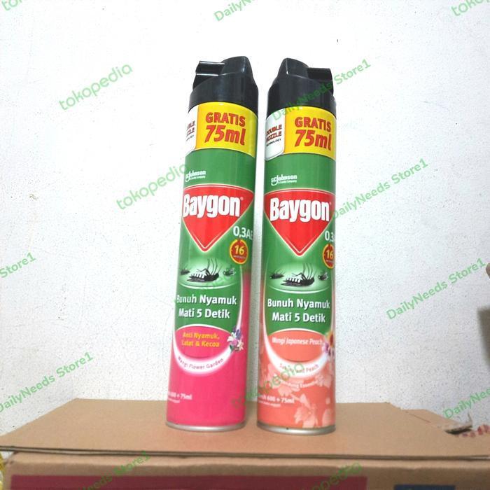 baygon flower garden 600 ml semprot double nozzle