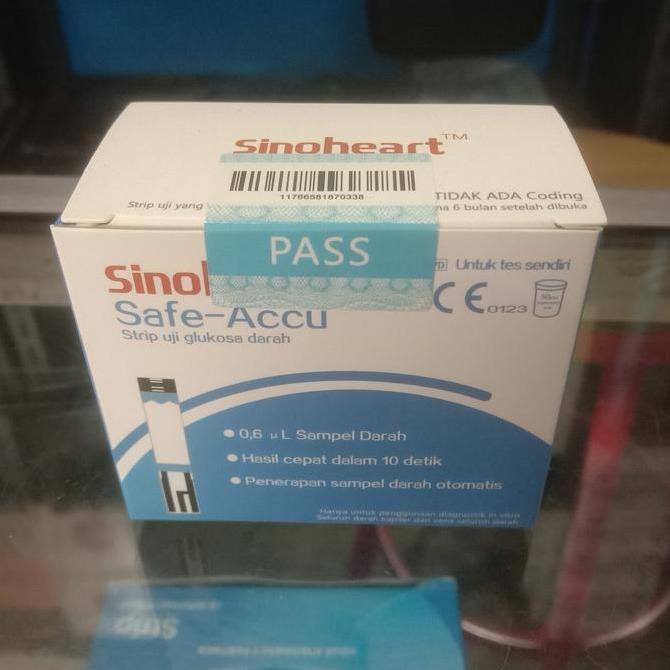 Strip Gula darah sinoheart/ Sinoheart glucose strip/gula darah