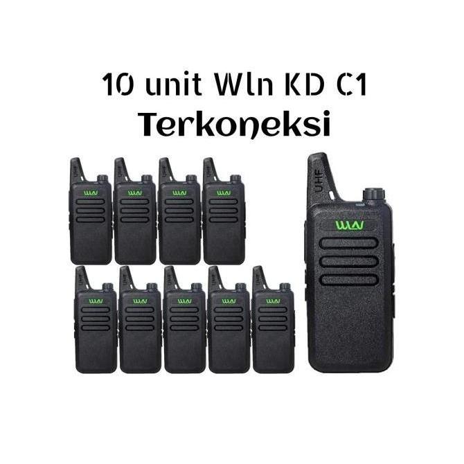 Terlaris Paket 10 Unit Wln Kdc1 Walkie Talkie Winlan Kd C1 Ht Kd-C1