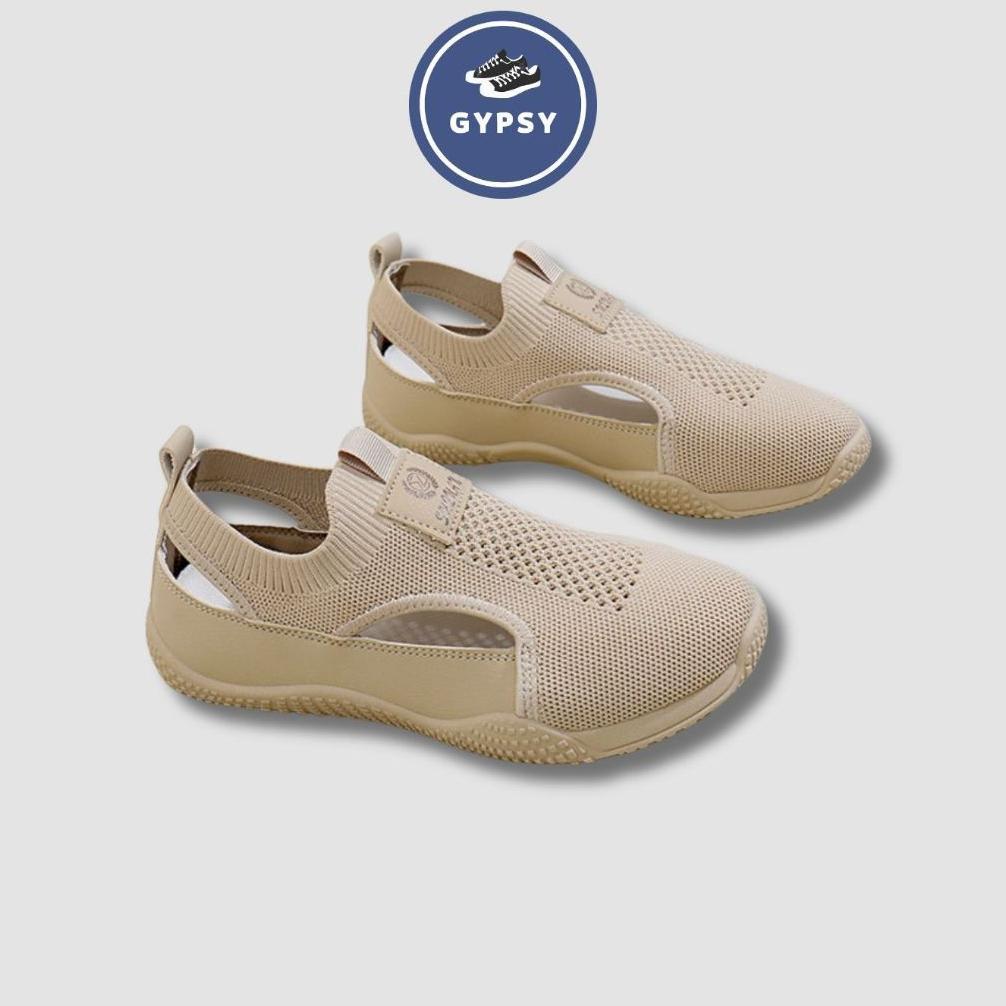 Gypsy - Sepatu Sneakers Wanita Model Korea Style Nyaman Dipakai Bahan Flyknit Listia
