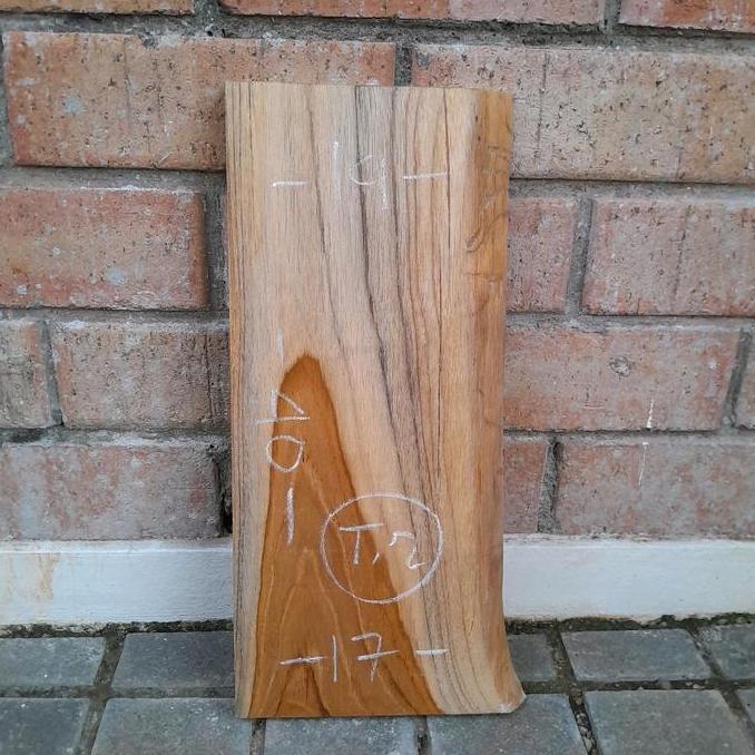 Papan Ambalan Meja Konsol Kayu Jati Asli Natural Prefinished A1 40cm