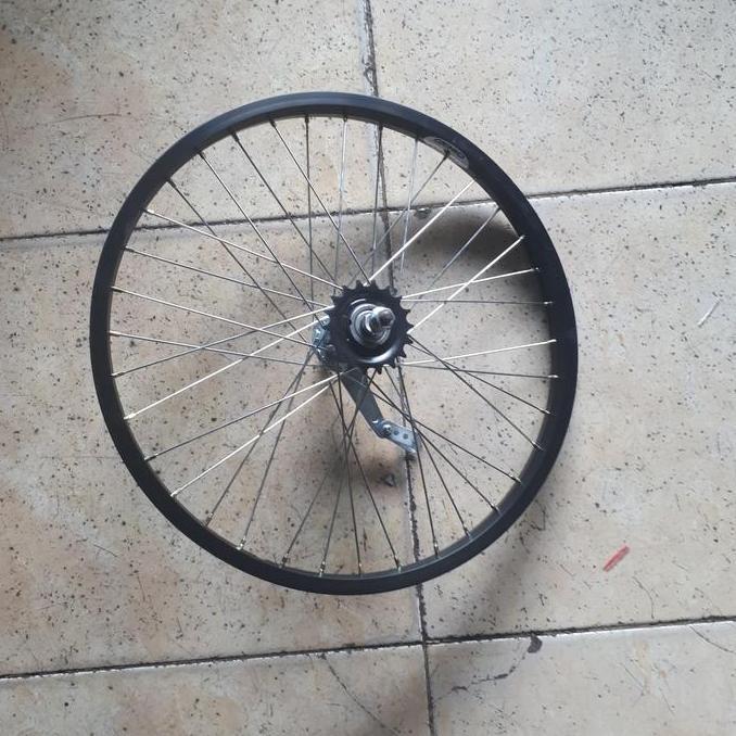 TERMURAH - velg sepeda/wheelset 20 bmx aloy genio hitam + torpedo 36L