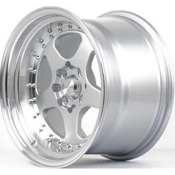 Velg Mobil Celong Ring 17 HSR BURN Lebar Pelek 8/9 Baut 4 Silver Lips