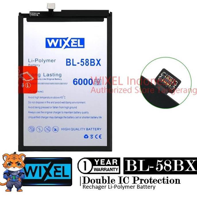 BEBAS ONGKIR - WIXEL Baterai BL-58BX untuk Infinix Hot 11 Play X688B & Hot 12 Play X6816 Double IC P