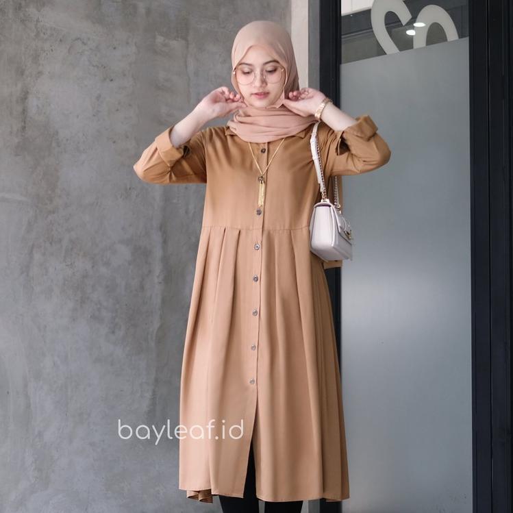 Bayleaf.id Lulu Baju Tunik Atasan Wanita Kekinian