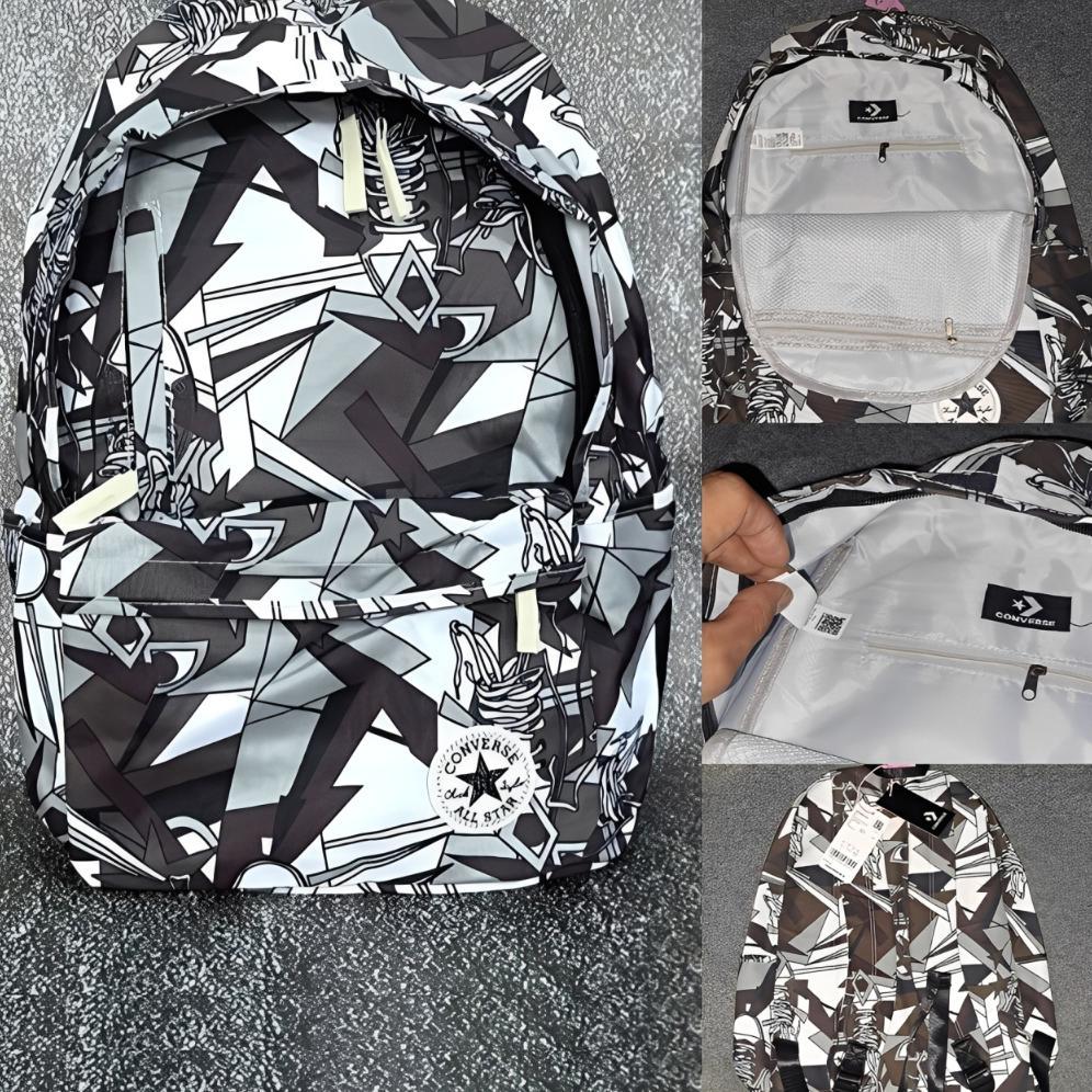 FREE ONGKIR [FULLTAG]TAS RANSEL CONVERSE ALL STAR BASIC 2 GO COMIC GREY ORIGINAL GREY BACKPACK / RAN