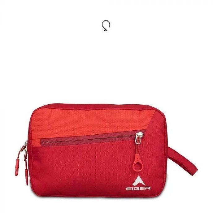 NEW Tas Travel Eiger Pivot Toiletries Bag Multi Purpose 6323 Red Tas Perlengkapan Mandi