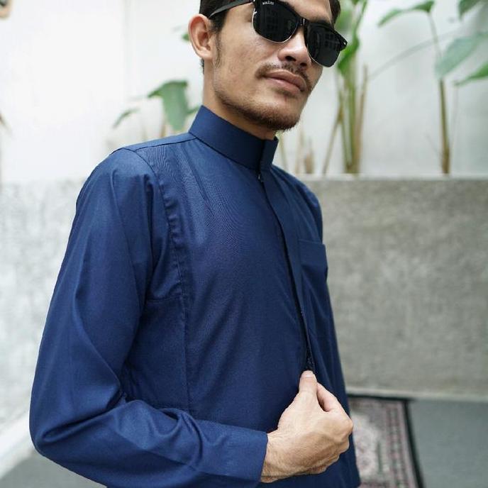 Terbaru Gamis Assunnah Premium Sleting Thobe Saudi Model Aseel Zakhrafat